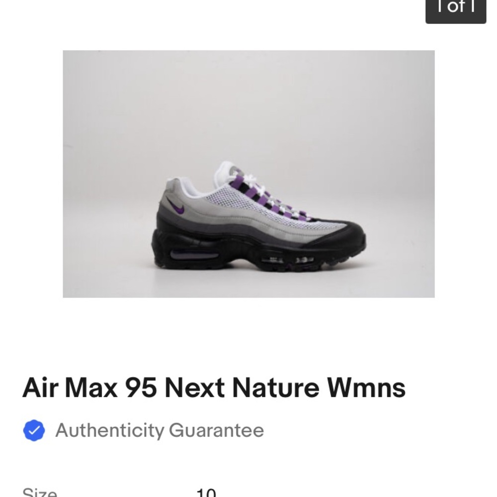 Authentic Air Max 95 Next Nature Wmns size 10
